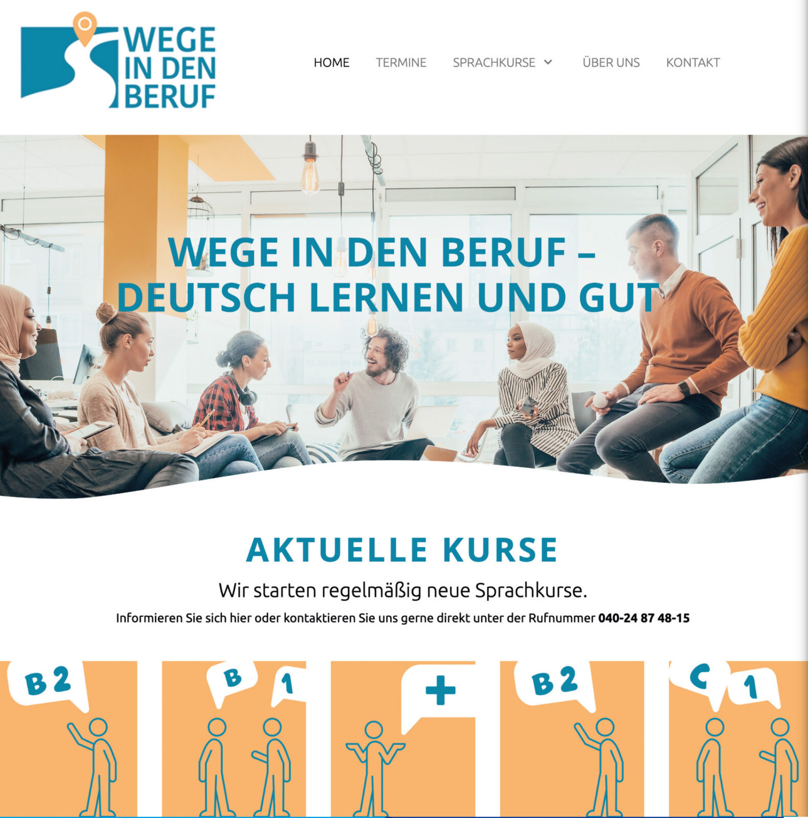 Website Wege in den Beruf